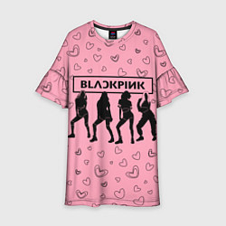 Детское платье Blackpink силуэт