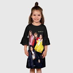 Платье клеш для девочки Blackpink Bright jackets, цвет: 3D-принт — фото 2