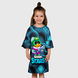 Платье клеш для девочки Гриб паразит Корделиус, цвет: 3D-принт — фото 2