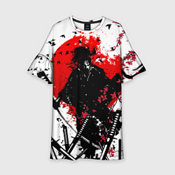 Платье клеш для девочки Samuray sun, цвет: 3D-принт