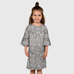 Платье клеш для девочки Гравий, цвет: 3D-принт — фото 2