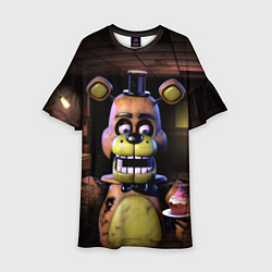 Платье клеш для девочки Five Nights at Freddy, цвет: 3D-принт