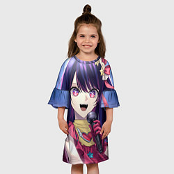 Платье клеш для девочки Звёздное Дитя Ai, цвет: 3D-принт — фото 2