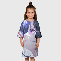 Платье клеш для девочки Клинок рассекающий демонов Канао Цуюри, цвет: 3D-принт — фото 2