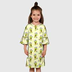 Платье клеш для девочки Токсичный бак, цвет: 3D-принт — фото 2
