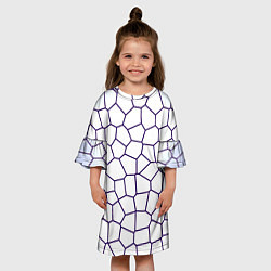 Платье клеш для девочки Сетчатый паттерн, цвет: 3D-принт — фото 2