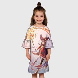 Платье клеш для девочки Коносуба Мэгумин, цвет: 3D-принт — фото 2