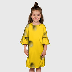 Платье клеш для девочки Сырная плоскость, цвет: 3D-принт — фото 2