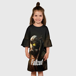 Платье клеш для девочки Fallout game, цвет: 3D-принт — фото 2