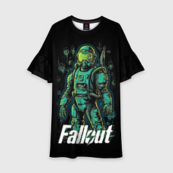 Платье клеш для девочки Fallout poster style, цвет: 3D-принт