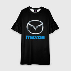 Платье клеш для девочки Mazda sportcar, цвет: 3D-принт