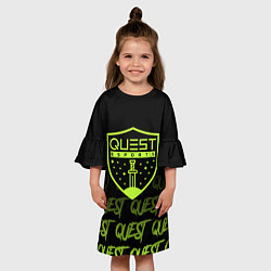 Платье клеш для девочки Quest esports, цвет: 3D-принт — фото 2