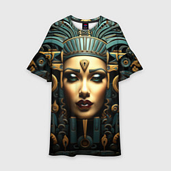 Платье клеш для девочки Египетские царицы, цвет: 3D-принт