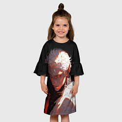Платье клеш для девочки Астарион из балдурс гейт 3, цвет: 3D-принт — фото 2