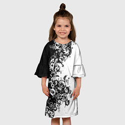 Платье клеш для девочки Иллюстрация свободы, цвет: 3D-принт — фото 2