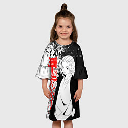 Платье клеш для девочки Майки из тосвы - Токийские мстители, цвет: 3D-принт — фото 2