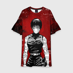 Платье клеш для девочки Магическая битва - Маки Зенин, цвет: 3D-принт