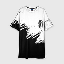 Детское платье Juventus black sport texture
