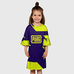Платье клеш для девочки PUBG geomatry cybersport, цвет: 3D-принт — фото 2