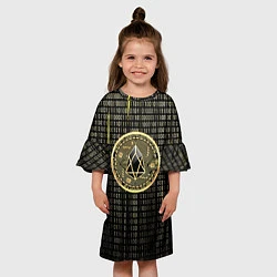 Платье клеш для девочки Eos крипта, цвет: 3D-принт — фото 2