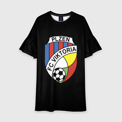 Платье клеш для девочки Viktoria fc club, цвет: 3D-принт