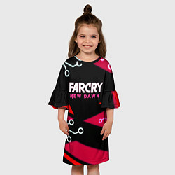 Платье клеш для девочки Farcry new dawn, цвет: 3D-принт — фото 2