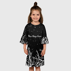 Платье клеш для девочки Three days grace night, цвет: 3D-принт — фото 2