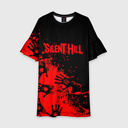 Платье клеш для девочки Silent hill logo game pattern steel, цвет: 3D-принт