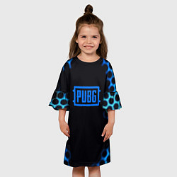 Платье клеш для девочки Pubg текстура броня, цвет: 3D-принт — фото 2