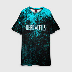 Платье клеш для девочки Dead Cells брызги красок, цвет: 3D-принт