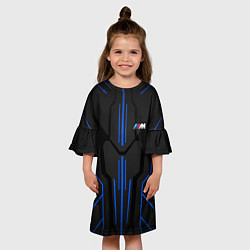 Платье клеш для девочки Синяя броня - M-power, цвет: 3D-принт — фото 2