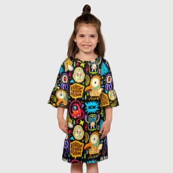 Платье клеш для девочки Follow your dream, цвет: 3D-принт — фото 2