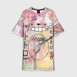 Платье клеш для девочки Totoro moy sosed x, цвет: 3D-принт