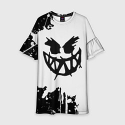 Платье клеш для девочки Pyrokinesis Левый Баттл, цвет: 3D-принт