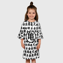 Платье клеш для девочки Dragon ball anime pattern steel, цвет: 3D-принт — фото 2