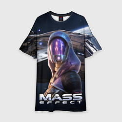 Платье клеш для девочки Mass Effect ТалиЗора, цвет: 3D-принт