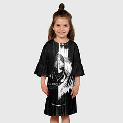 Платье клеш для девочки Элден ринг вайк, цвет: 3D-принт — фото 2