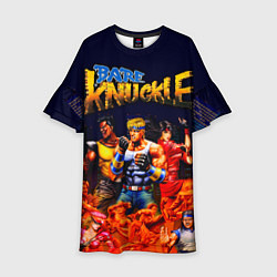 Платье клеш для девочки Bare knuckle - streets of rage, цвет: 3D-принт