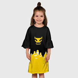 Платье клеш для девочки Боевой отряд Полный провал Fighter D, цвет: 3D-принт — фото 2