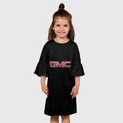 Платье клеш для девочки GMC logo, цвет: 3D-принт — фото 2