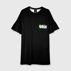 Платье клеш для девочки Blur, цвет: 3D-принт