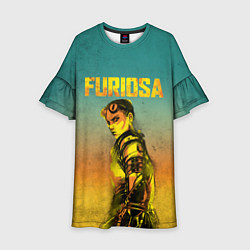 Платье клеш для девочки Mad Max - Furiosa, цвет: 3D-принт