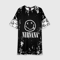 Платье клеш для девочки Nirvana teddy, цвет: 3D-принт