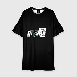 Платье клеш для девочки GTA givers, цвет: 3D-принт