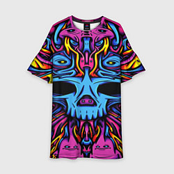 Детское платье Skull tatoo steel