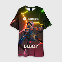 Платье клеш для девочки Deadlock Bebop неоновые плиты, цвет: 3D-принт