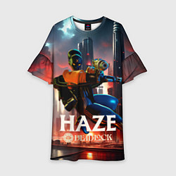 Платье клеш для девочки Мгла Deadlock, цвет: 3D-принт