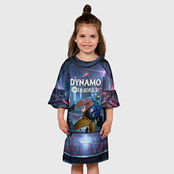 Платье клеш для девочки Deadlock Dynamo, цвет: 3D-принт — фото 2
