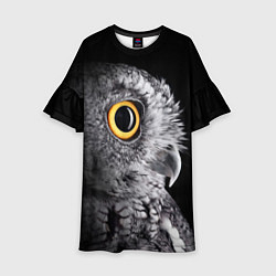 Платье клеш для девочки Сова - всевидящее око - big picture, цвет: 3D-принт