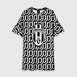 Платье клеш для девочки Juventus fc pattern, цвет: 3D-принт